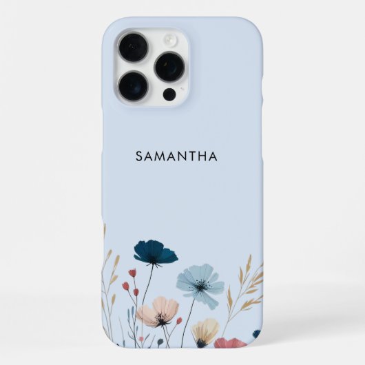 Coque iPhone 16 Pro Max Fleur Sauvage (Verso)