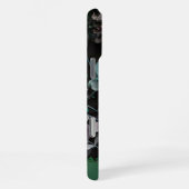 Coque iPhone 16 Pro Max Fleur sombre vert foncé (Côté droit)