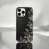 Coque iPhone 16 Pro Max Fleurale à infusion d'or