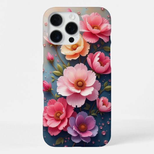 Coque iPhone 16 Pro Max Fleurs (Verso)