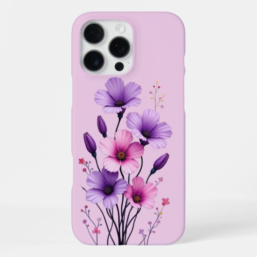 Coque iPhone 16 Pro Max Fleurs (Verso)