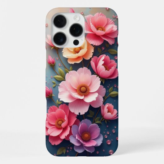Coque iPhone 16 Pro Max Fleurs (Verso)