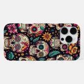 Coque iPhone 16 Pro Max Fleurs de Crâne de Sucre (Verso Horizontal)
