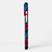 Coque iPhone 16 Pro Max Fleurs d'hibiscus rouges (Côté gauche)