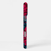 Coque iPhone 16 Pro Max Fleurs d'hibiscus rouges (Côté droit)
