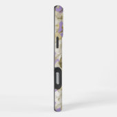Coque iPhone 16 Pro Max Fleurs d'orchidées à crème violette (Côté droit)