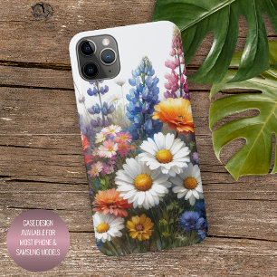 Coque iPhone 16 Pro Max Fleurs printanières colorées - Art floral aquarell