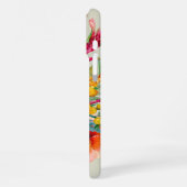 Coque iPhone 16 Pro Max Fleurs tropicales chaudes (Côté gauche)