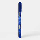 Coque iPhone 16 Pro Max Flocons de neige bleus (Côté droit)