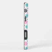 Coque iPhone 16 Pro Max Flocons de neige rétro (Côté droit)