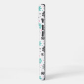 Coque iPhone 16 Pro Max Flocons de neige rétro (Côté gauche)