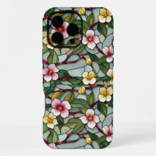 Coque iPhone 16 Pro Max Florales printaniers en rose et jaune