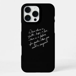 Coque iPhone 16 Pro Max Foi scénarisée à la main Espoir et amour spirituel