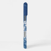 Coque iPhone 16 Pro Max Fond aquarelle abstrait bleu (Côté droit)