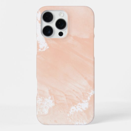 Coque iPhone 16 Pro Max Fond aquarelle abstrait rose blush (Verso)
