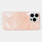 Coque iPhone 16 Pro Max Fond aquarelle abstrait rose blush (Verso Horizontal)