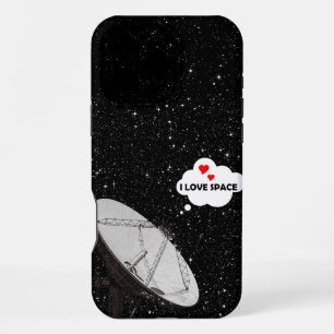 Coque iPhone 16 Pro Max Fond de plat satellite à thème astronomique étoile