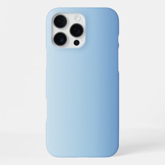 Coque iPhone 16 Pro Max Fond dégradé bleu minimal (Verso)