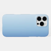 Coque iPhone 16 Pro Max Fond dégradé bleu minimal (Verso Horizontal)