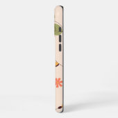 Coque iPhone 16 Pro Max Fond floral organique (Côté gauche)