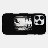 Coque iPhone 16 Pro Max Forêt de cerfs faune (Verso Horizontal)