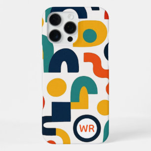 Coque iPhone 16 Pro Max Formes Amorphes Colorées Artistiques Motif