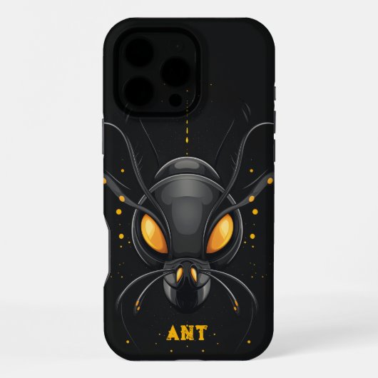 Coque iPhone 16 Pro Max Fourmi extraterrestre sombre (Verso)