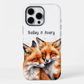 Coque iPhone 16 Pro Max Foxes Foxes Foxes Fox Couple Aimer Animaux (Verso)