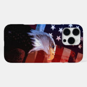 Coque iPhone 16 Pro Max "Freedom Soars - Patriotic Eagle Edition" (Verso Horizontal)