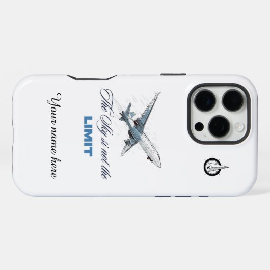 Coque iPhone 16 Pro Max Funda de Celular Aviación (Verso Horizontal)