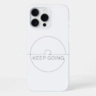 Coque iPhone 16 Pro Max Funda iPhone Premium ‘Keep Going’ – Minimalista