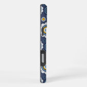 Coque iPhone 16 Pro Max Funky Daisy's en bleu (Côté droit)