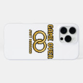 Coque iPhone 16 Pro Max Game Over Married Funny iPhone Case (Verso Horizontal)