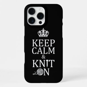 Coque iPhone 16 Pro Max Garde Calme Tricotez Sur Crafts Sombre