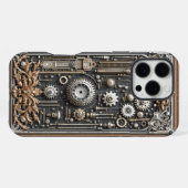 Coque iPhone 16 Pro Max Gear Guard Steampunk pour (Verso Horizontal)