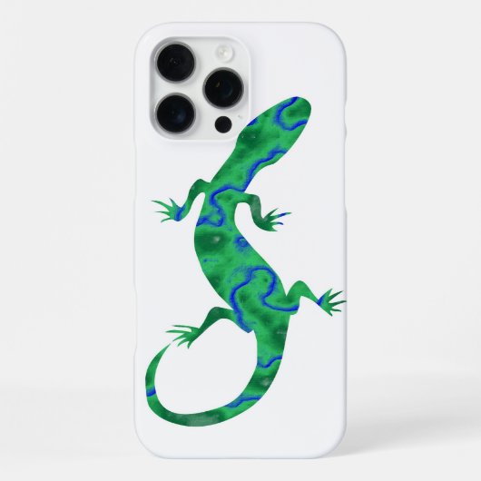 Coque iPhone 16 Pro Max Gecko vert (Verso)