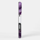 Coque iPhone 16 Pro Max Géode de pierre Agate violet iPhone (Côté droit)