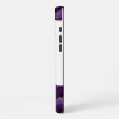 Coque iPhone 16 Pro Max Géode de pierre Agate violet iPhone (Côté gauche)