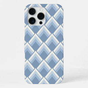 Coque iPhone 16 Pro Max Géométrique abstrait, bleu et blanc cassé 2 iPhone