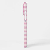 Coque iPhone 16 Pro Max Gingham Rose Bébé (Côté gauche)