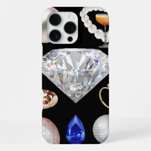 Coque iPhone 16 Pro Max 💍 Glam Diamond & Gems ✨ esthétique