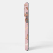 Coque iPhone 16 Pro Max Glam Rose Gold Blush Abstrait (Côté gauche)