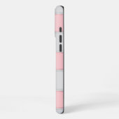 Coque iPhone 16 Pro Max Glam Silver Blush Ruban Rose  (Côté gauche)