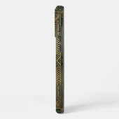 Coque iPhone 16 Pro Max Golden Mandala Bloom | Gold iPhone 16 Pro Max case (Côté gauche)