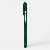 Coque iPhone 16 Pro Max Gouttes d'eau sur métal vert (Côté gauche)