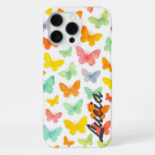 Coque iPhone 16 Pro Max Grace dans une ligne : Papillon Silhouette (Verso)