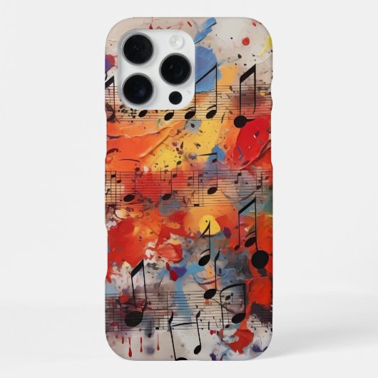 Coque iPhone 16 Pro Max Graffiti musical (Verso)