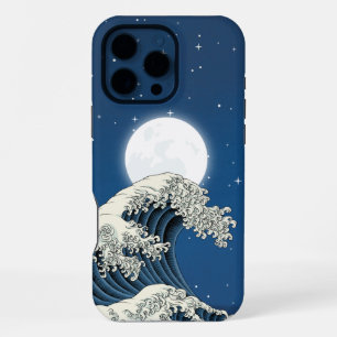 Coque iPhone 16 Pro Max Grande vague de nuit japonais Ukiyo-e Art