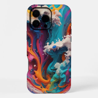 Coque iPhone 16 Pro Max Gras et Coloré : Élevez avec ce Design Abstrait