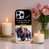 Coque iPhone 16 Pro Max Gris de bison en herbe dorée à Dusk